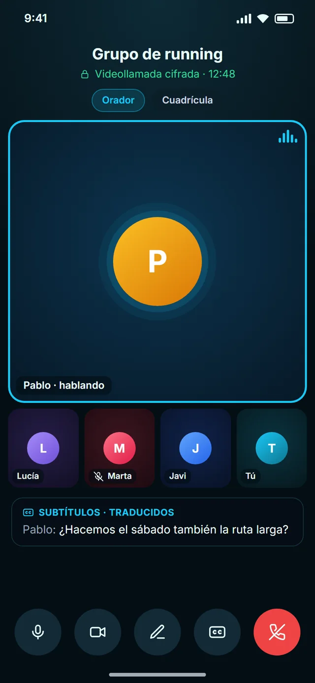 Se ve quién habla