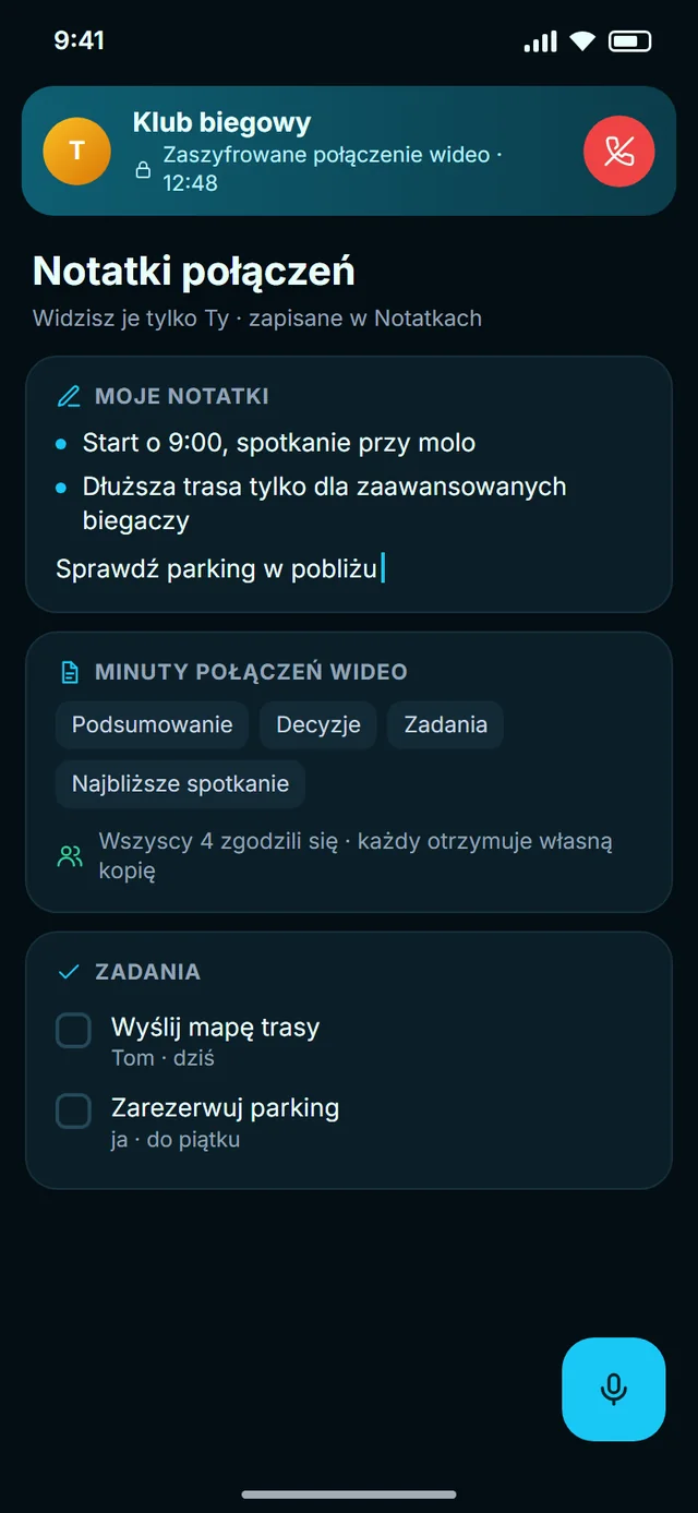 Od spotkania do notatek