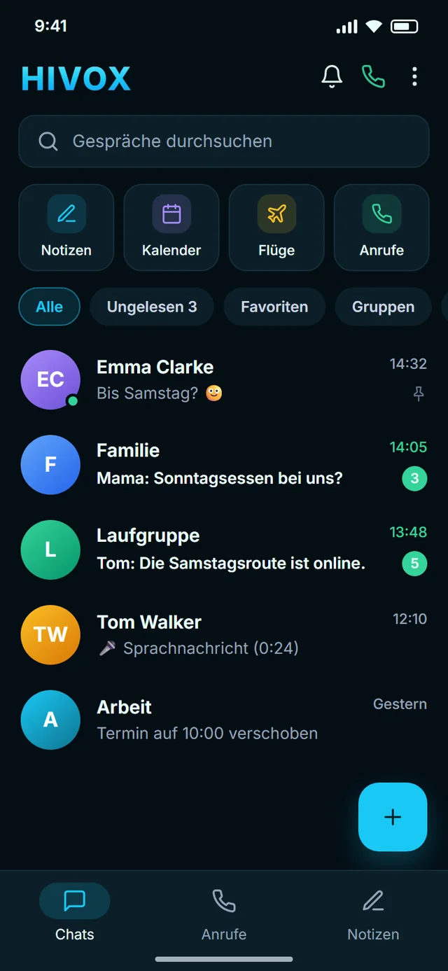 Alle Ihre Chats an einem Ort