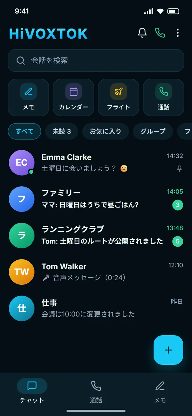 プライベートなエンドツーエンド暗号化メッセージ