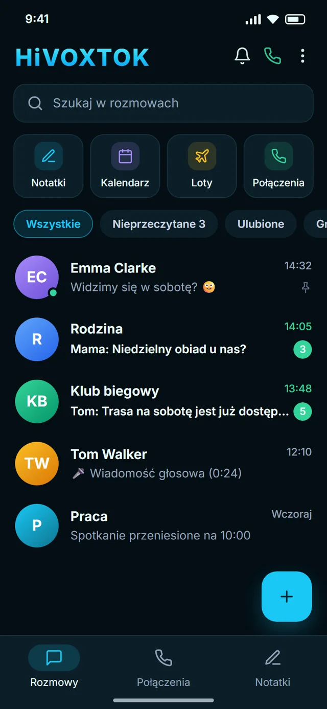 Lista rozmów