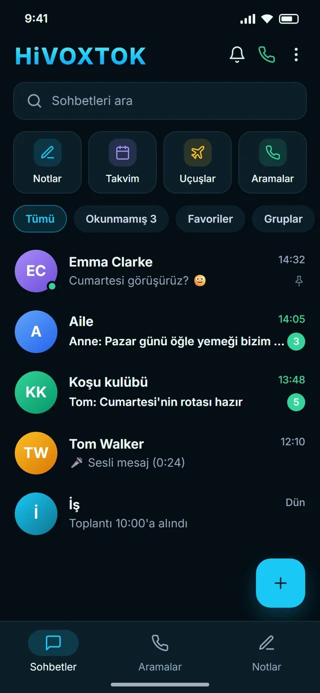 Sohbet listesi