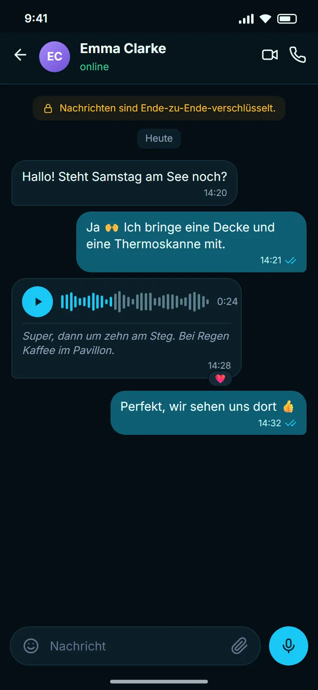 Sagen Sie es mit Ihrer Stimme